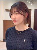 くびれボブ/レイヤー/顔まわり/谷町四丁目