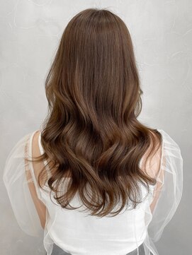 アグノス 青山(Agnos) ハイトーングレージュカラー薄めバングサイドバングワンカール