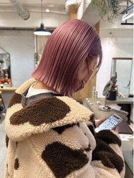 ロマリア 渋谷 渋谷宮益坂(Lomalia) 乾かすだけでキマる髪/馴染むハイトーンペールピンク