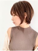 【成田】オリーブグレー/ショート/前髪/レイヤー/髪質改善銀座21
