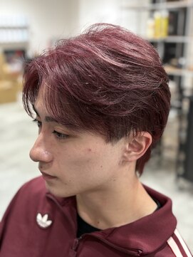 レボ(Revo) ワンブリーチで。ピンクベージュカラー