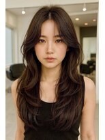 リコヘアー(LiCO HAIR)&nbsp;那覇/イメチェン/ピンクベージュ/アンブレラカラー/前髪