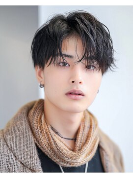 クレオ 片江店(CREO) 刈り上げセンターパート×波巻きニュアンスパーマ韓国風