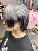 ホワイトシルバー×ルーツカラー