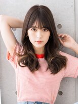 エスドットブルーム 梅田店(S.BROOM) 艶髪ウェーブ/透明感ベージュ/セミロング