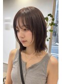 無造作レイヤーウルフミディ