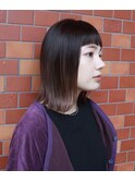 切りっぱなしボブ