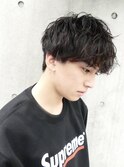 コンマヘアスパイラルパーマツイストパーマツーブロック