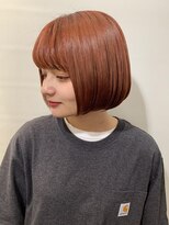 キャンバス バイ ネオリーブ 横浜西口(Canvas by neo.)&nbsp;ミニボブ☆アプリコットオレンジカラー