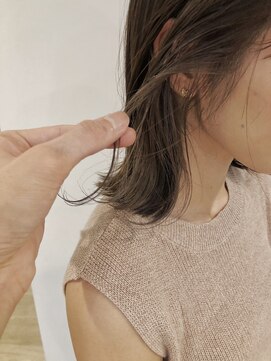 エイチ 梅田(H) cinnamon beige レイヤーカット/20代/30代/顔まわりカット/前髪/