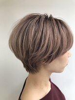 ナンバー エアロ 横浜(N° +aero) 大人可愛い20代30代40代小顔ワンサイドショートボブ丸み前下がり