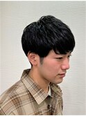 マッシュ系ふんわりパーマ
