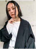 nude仲井【切りっぱなしボブ】地毛風【ダークアッシュカラー】