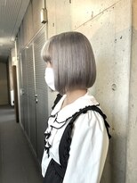 ガルボ ヘアー(garbo hair) #高知 #美容室 #卒業式 #ホワイトグレー #ハイトーン