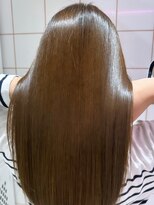 ロンドルーチェ 心斎橋(Lond luce)&nbsp;ダークアッシュ/ミディアムレイヤーカット［髪質改善/縮毛矯正］