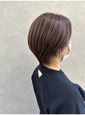 脱白髪染め×ピンクベージュ♪