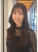 ロングレイヤー 小顔カット 2wayバング 韓国へア 髪質 改善