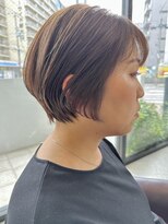 ロックワークオレンジ 西中島店(ROCK WORK ORANGE)&nbsp;丸みが可愛いショートカット×ハイライト