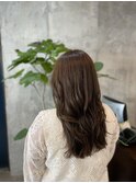 オリーブベージュ×ロング