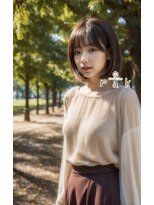 ラクヘアー 住吉店(rak hair)&nbsp;耳掛けしても可愛いおしとやかボブ