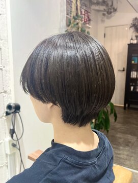 リビュー(re view) 《re view MIRU》ハンサムショート/暗めオリーブベージュ