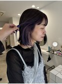 インナーカラーボブ