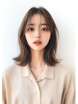 ライズ ネックス ザ サロン 渋谷(LIZE nex the salon)&nbsp;オリーブカラー×くびれヘア［#韓国#髪質改善#渋谷駅］