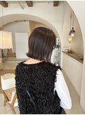切りっぱなしボブ