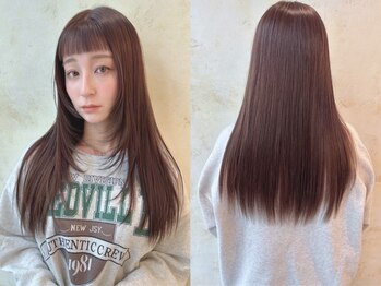 アエレ アヴェダ ゆめが丘ソラトス店(aere AVEDA)の写真/自然で生まれつきのようなストレートヘアに導くダメージレスな縮毛矯正/髪質改善◎手触りの良い艶髪へ♪