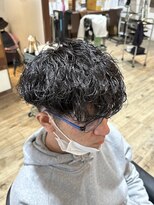 インフィニティー infinity HAIR SPACE BLOOM 波巻きパーマ/メンズパーマ/メンズマッシュ