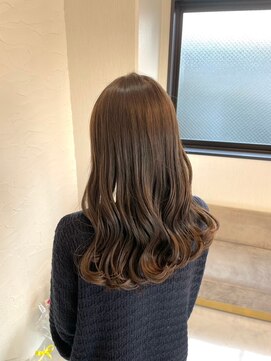 ヘアデザインファブロ イオンモール宮崎店(hair design FABRO.) 【ココアブラウン/透明感カラー/ブラウン/ブリーチなしカラー】