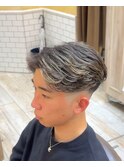 ラフカール　ニュアンスパーマ　フェード　海外風　メンズパーマ