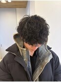 波巻きスパイラルパーマメンズマッシュパーマツイストパーマ
