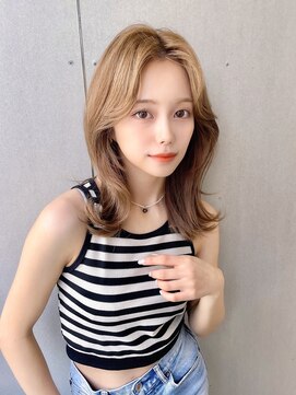 ジーナリア(Xena ria) ラベンダーミルクティー/くすみベージュ/韓国風巻き★58