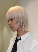 ブリーチ1回で作るホワイトブロンド/表参道
