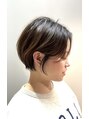 ハルキミナトジャパン ヒロシマ(HARUKI MINATO japan HIROSHIMA) ゆったりとした質感のショートヘア/耳に掛けても可愛いくします