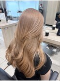 韓国ヘア髪質改善ブリーチカラーミルクティーベージュブロンド