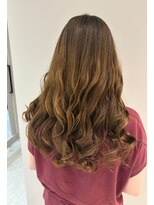 ルカ リノア(Luca lino:a)&nbsp;長さを変えずにコテ巻き風パーマ