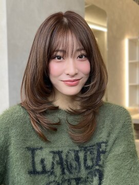 オムニス 表参道(Omnis) 美髪レイヤーカット/顔まわりレイヤー/くびれミディアムレイヤー