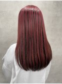 黒髪クラゲヘアーオリーブグレー小顔ココアベージュ