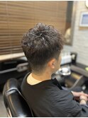 無造作ショートパーマ