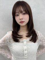 エジョン 八幡山店(Aejon) レイヤーカット/韓国ヘア/モカグレージュ/小顔カット