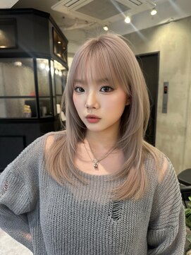 ロンドロゼ 池袋(Lond rose) レイヤーカット　ハイトーンカラー