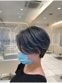 30代40代大人可愛い丸みショートボブ似合わせ小顔カット摂津本山