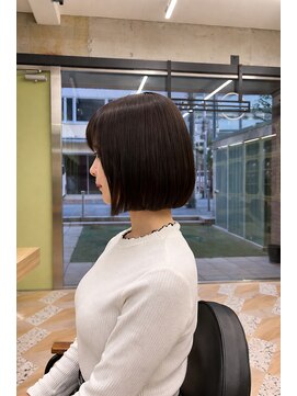 イオエ 西梅田(ioe) ブリーチなしカラー／髪質改善/ミルクティーベージュ/小顔へア