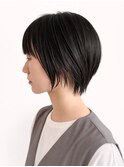 大人ナチュラル丸みショートボブ
