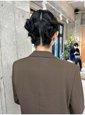 タイトヘア/ヘアセット/ツインシニヨン/お呼ばれヘア