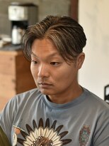リム メンズヘア(LIM men's hair)&nbsp;艶感毛流れセンターパート【倉敷のメンズカット特化美容院】