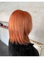 セットアップ 岡山北長瀬店(SET-UP) (似合わせカット) ダブルカラー×ペールオレンジ