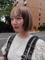 ユルク(JURK nagoya)&nbsp;栄/ダークパープル/ナチュラルショート/ミルクブラウン/夏